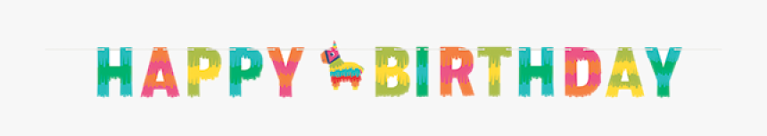 Fiesta Fun Happy Birthday Banner 15cm X, HD Png Download