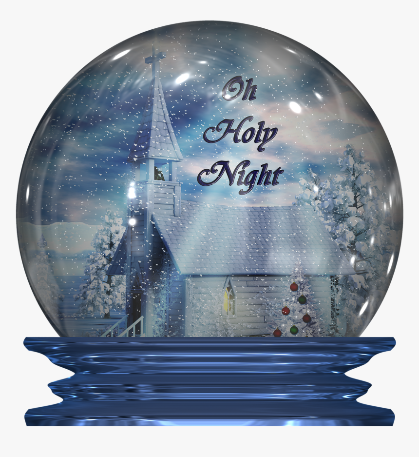 Christmas Snow Globe Scene, HD Png Download