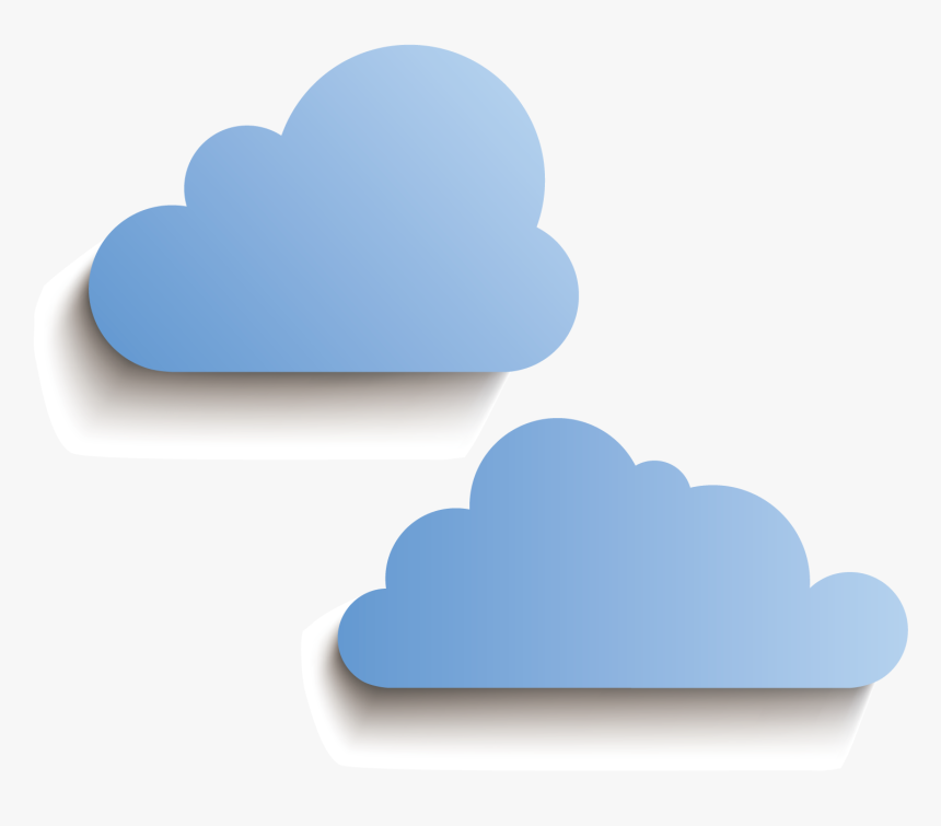 Blue Clouds Png Download - Transparent Paper Cloud Png, Png Download