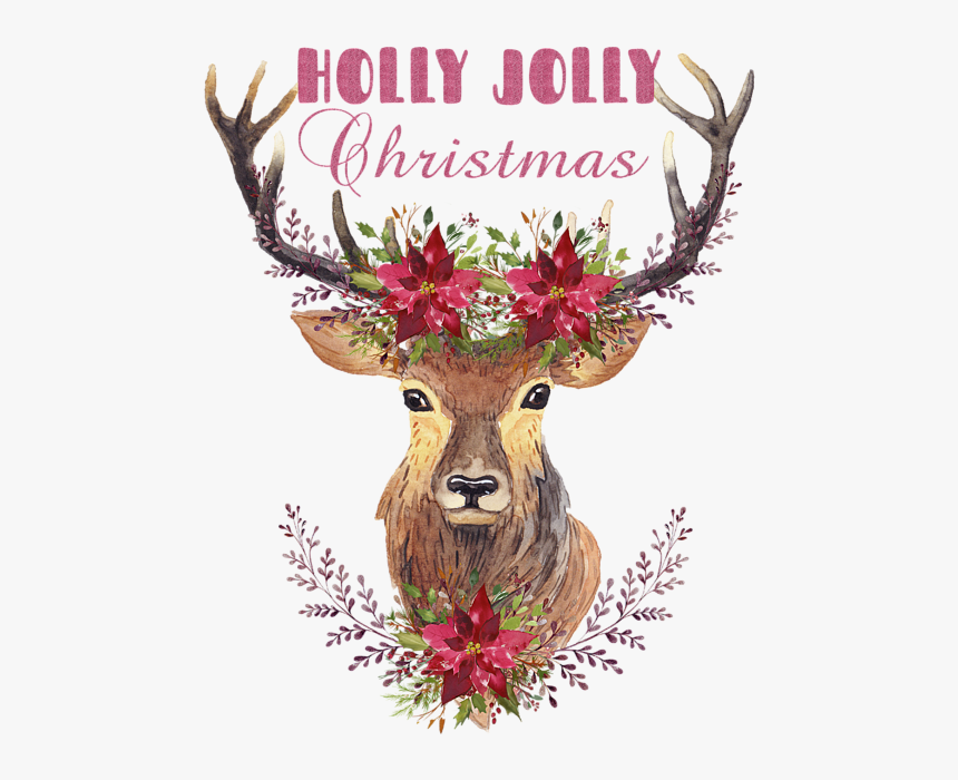 Transparent Christmas Deer Png - Deer Art, Png Download