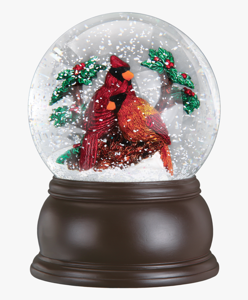 Cardinal Christmas Snow Globes, HD Png Download