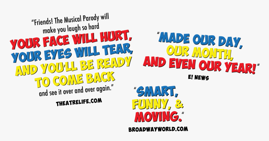 Friends The Musical Parody T Shirts, HD Png Download