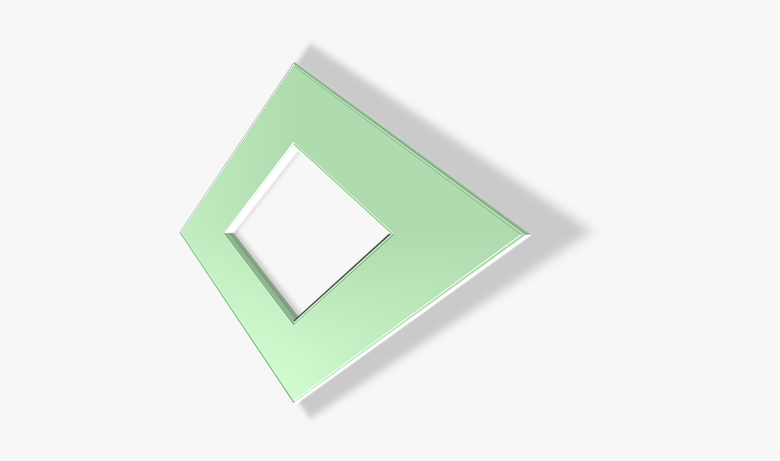 Geometric, Shape, 3d, Shadow, Diamond, Sage, Green - Construction Paper, HD Png Download