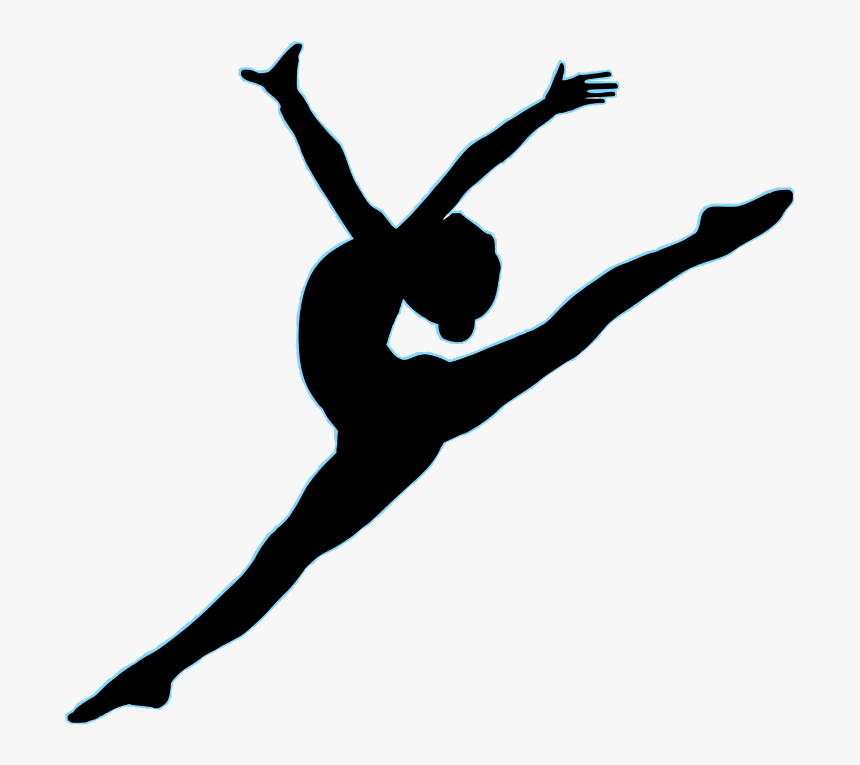 Silhouette Gymnastics Vector Graphics Image Art - Transparent Dance Silhouette Png, Png Download