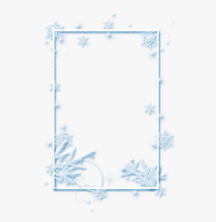 Snowflake Clip Art - Transparent Winter Frames, HD Png Download
