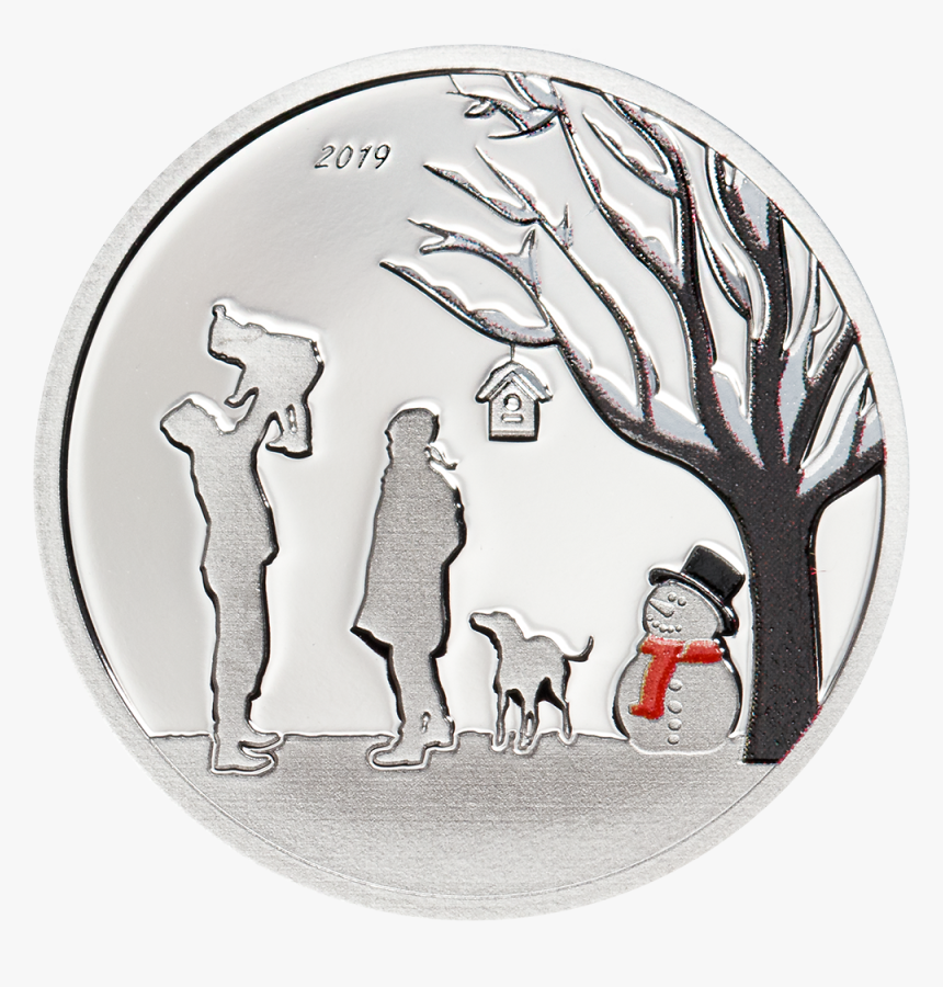 Winter Wonderland Snow Globe Silver Coin Cook Islands - Silver, HD Png Download