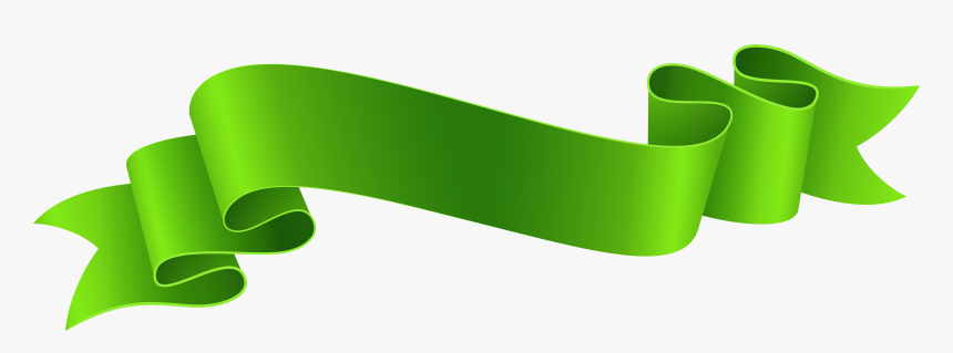 Green Banner Transparent Png Image Clipart , Png Download - Blue Banner Ribbon Png, Png Download