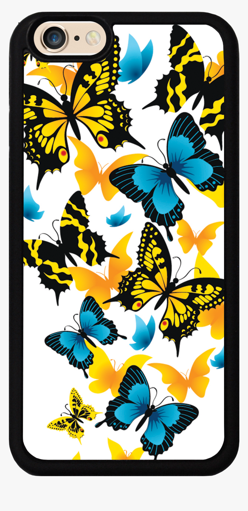 Blue And Yellow Butterfly Case - Beautiful Hd Butterfly Png, Transparent Png