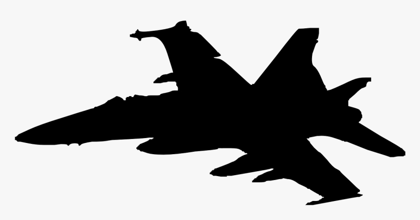 Plane Fast Hornet Silhouette Png Image - Fighter Jet Silhouette Png, Transparent Png