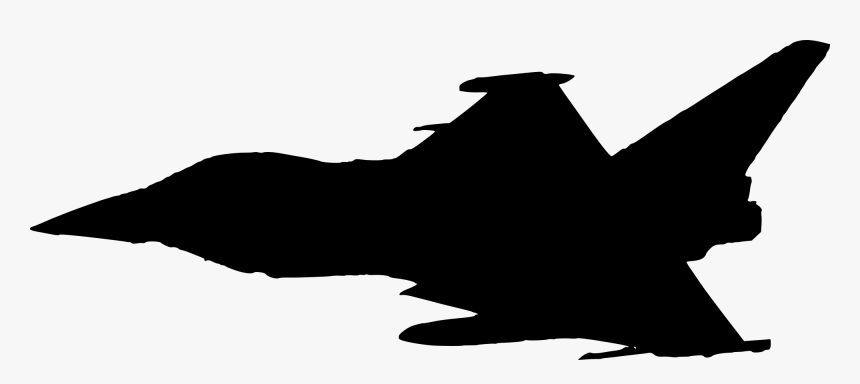Fighter Plane Silhouette - Fighter Plane Clipart Png, Transparent Png