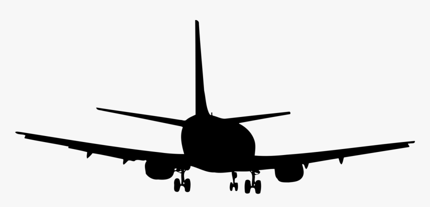 Line,jet Aircraft,sky - Aeroplane Silhouette, HD Png Download