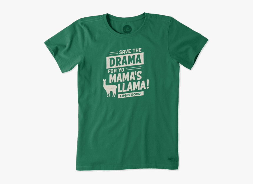 Women S Save The Drama Crusher Tee - Active Shirt, HD Png Download