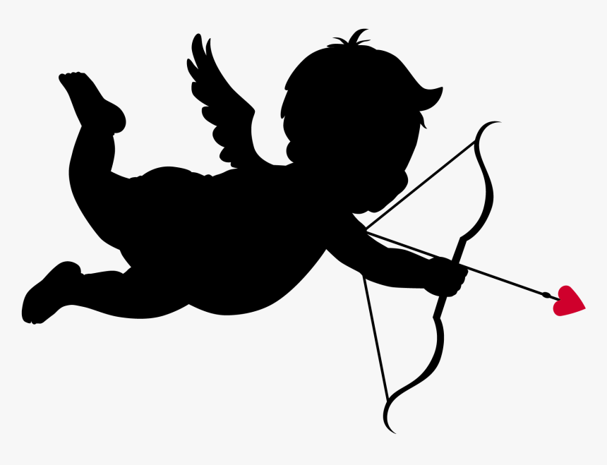 Cupid Silhouettes Png Clipart Pictureu200b Gallery - Cupid Clipart, Transparent Png