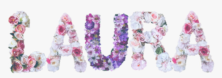#laura #floral #sticker #arrangement #name #freetoeditremix - Artificial Flower, HD Png Download