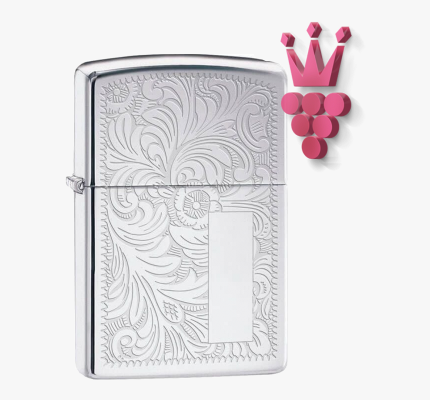Isqueiro Zippo Cromado Floral - Zippo Venetian, HD Png Download