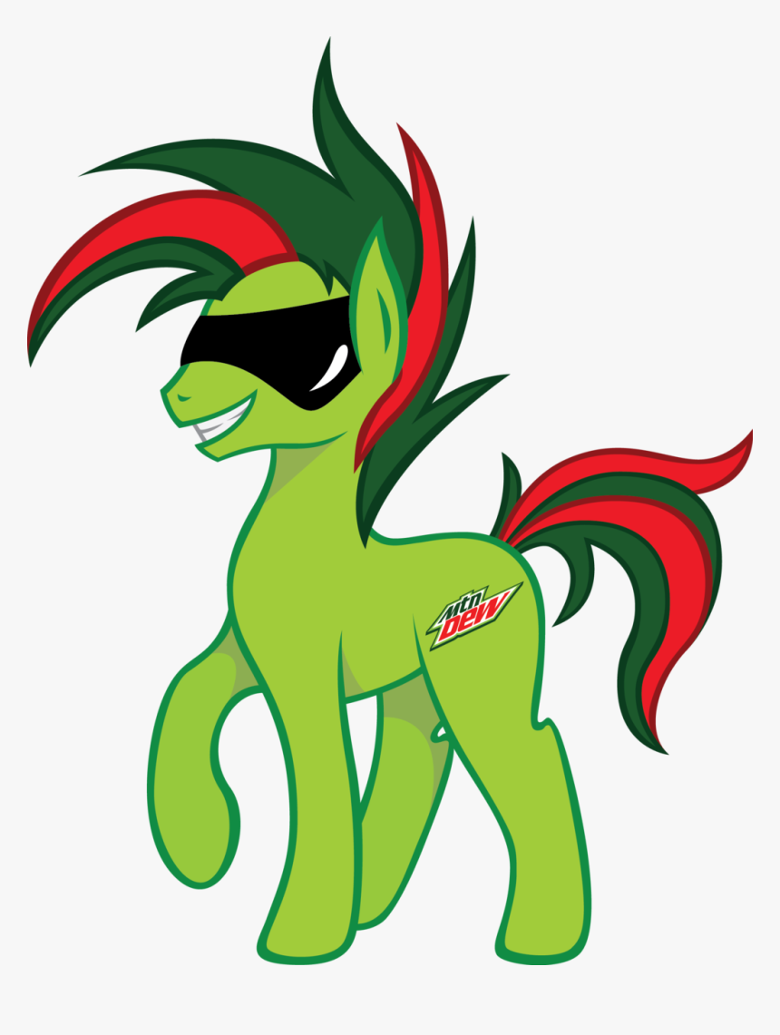 Mountain Dew Pony By Blueaquamarinespark - Png Transparent Background Mountain Dew Can, Png Download
