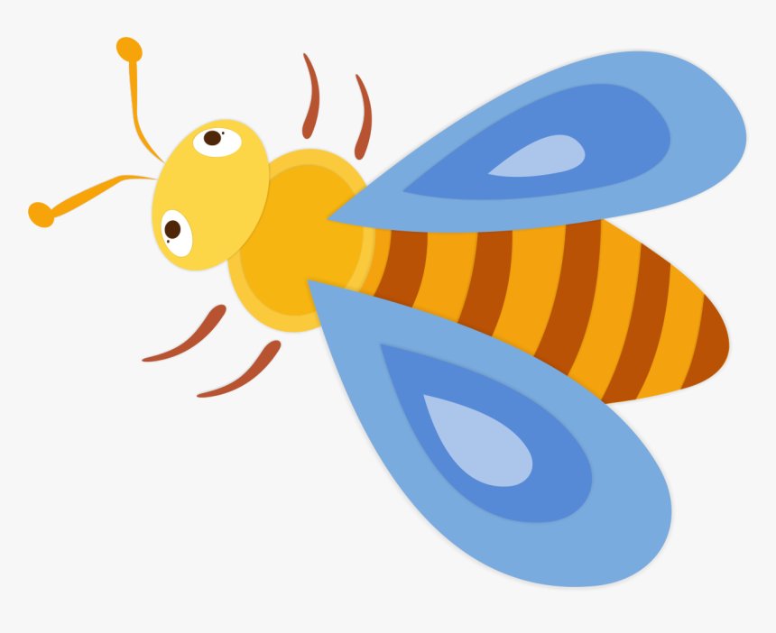 Transparent Cute Bee Png - Honeybee, Png Download