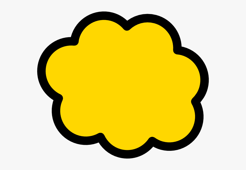 Orange-yellow Cloud Svg Clip Arts - Cloud Clip Art, HD Png Download