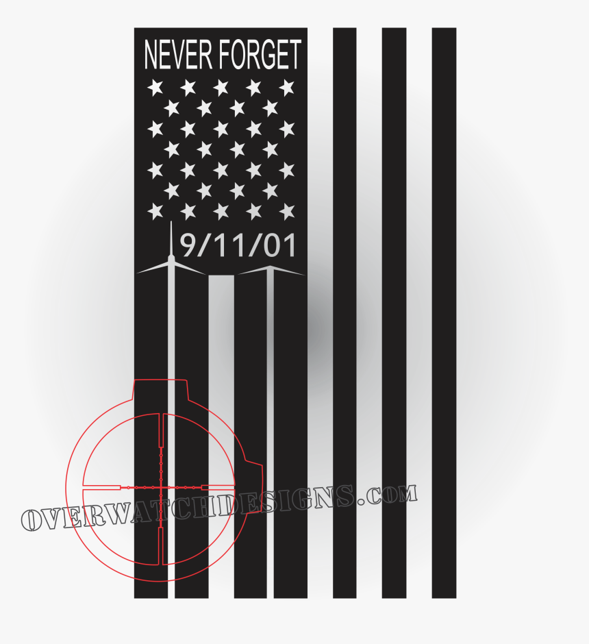 9/11 Memorial Flag Decal - 9 11 Flag Memorial, HD Png Download