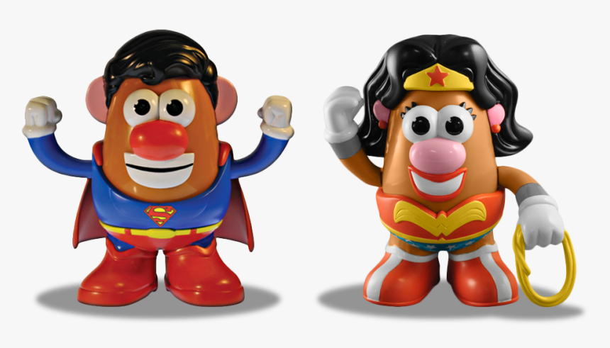 Potato-head Superman And Wonder Woman - Mr Potato Head Superman, HD Png Download