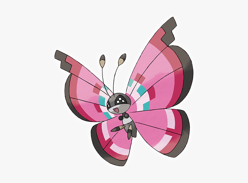 Vivillon Pokemon, HD Png Download