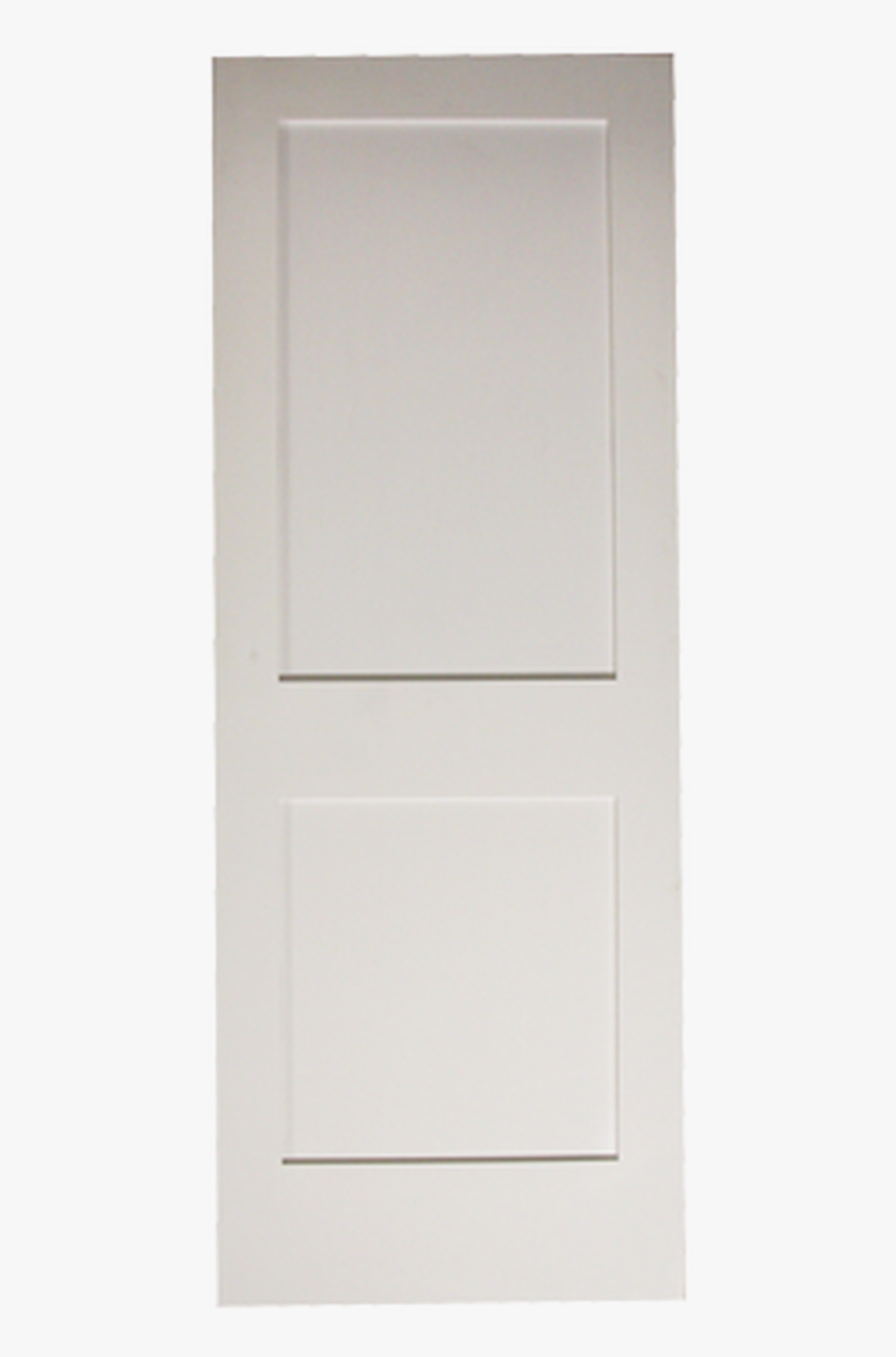 White Shaker 2-panel Solid Core Primed Mdf Interior - Home Door, HD Png Download