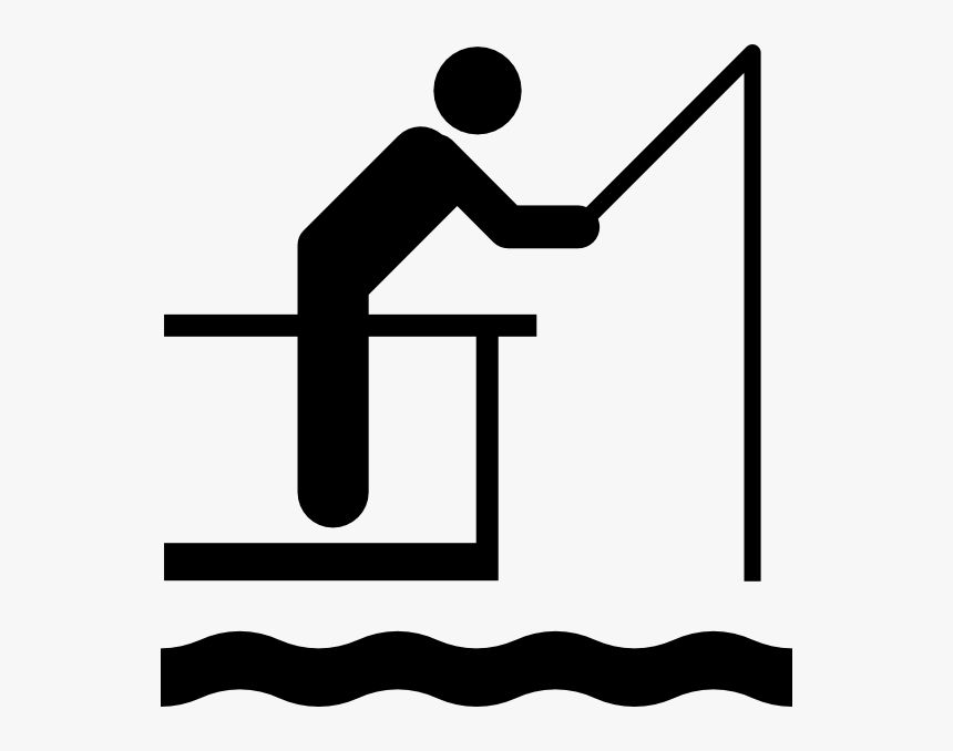 Surfing Clipart Stickman - Fishing Clip Art, HD Png Download