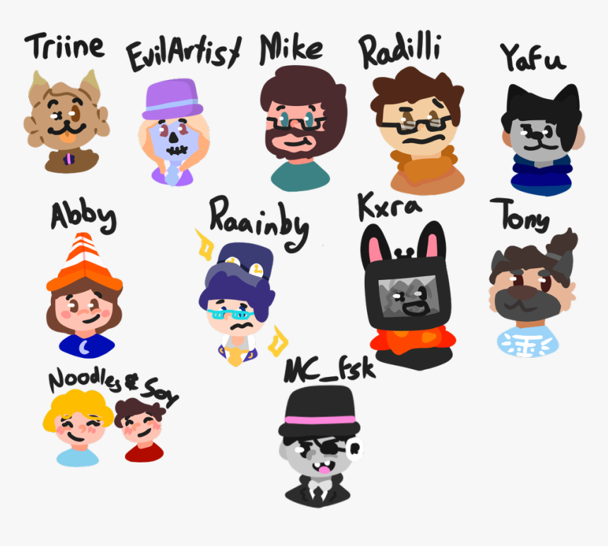 @yafudraws @bby Noodles & @soyiestsauce @mikecatsu - Cartoon, HD Png Download