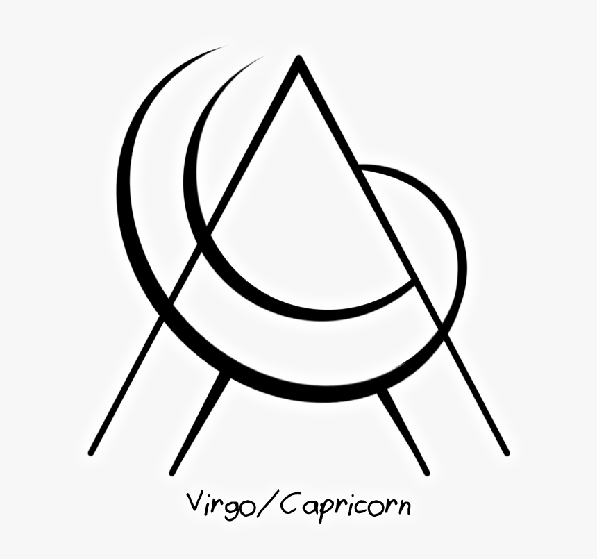 “virgo/capricorn” Sigil Requested By Anonymous Clipart - Virgo Capricorn Sigil, HD Png Download