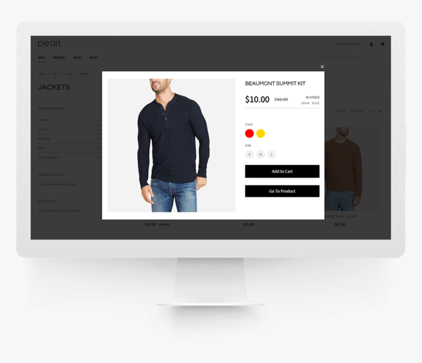 Magento 2 Ajax Add To Cart And Quick View - Led-backlit Lcd Display, HD Png Download