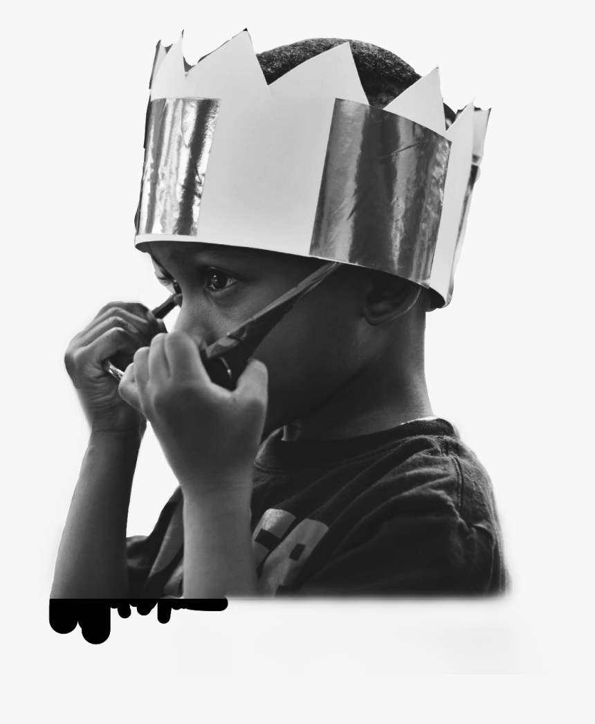 #prince #youngking #king #blackandwhite #kids #boyking - Monochrome, HD Png Download