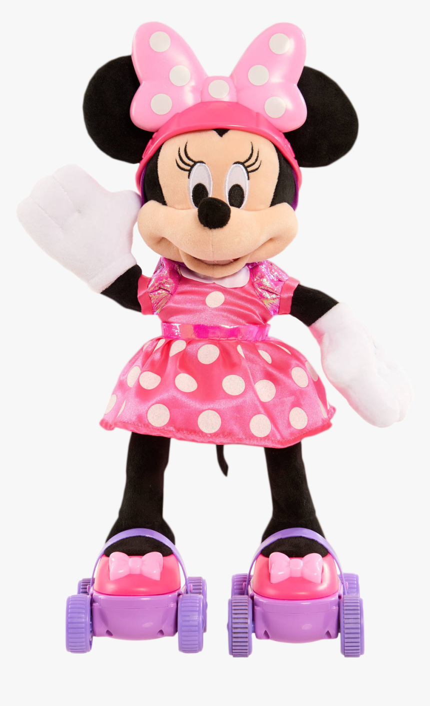 Transparent Minnie Head Png - Roller Skate Minnie Mouse, Png Download