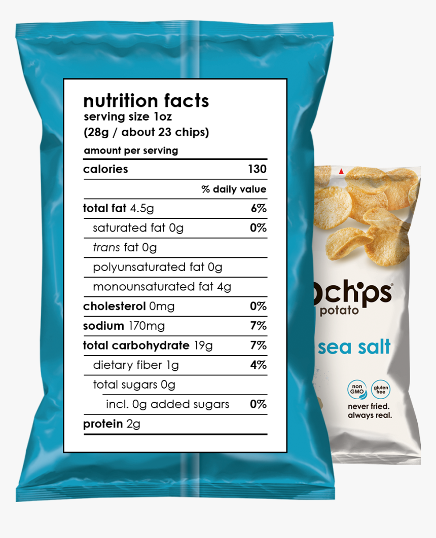 Sea Salt Pop Chips, HD Png Download