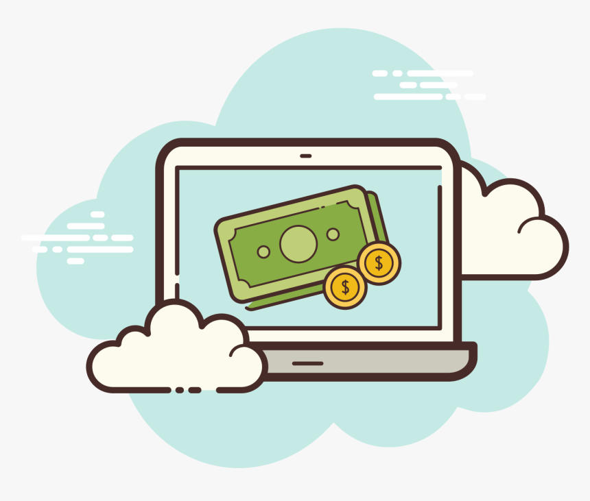 Macbook Money Icon - Online Shop Icon Png, Transparent Png