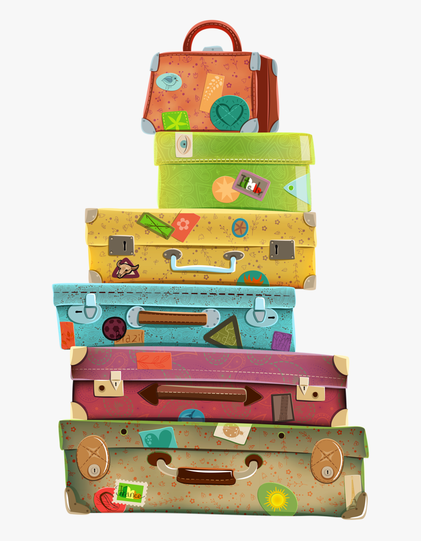 Travel Suitcases Clipart, HD Png Download
