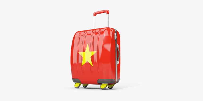 Suitcase With Flag - Moroccan Flag Suitcase, HD Png Download