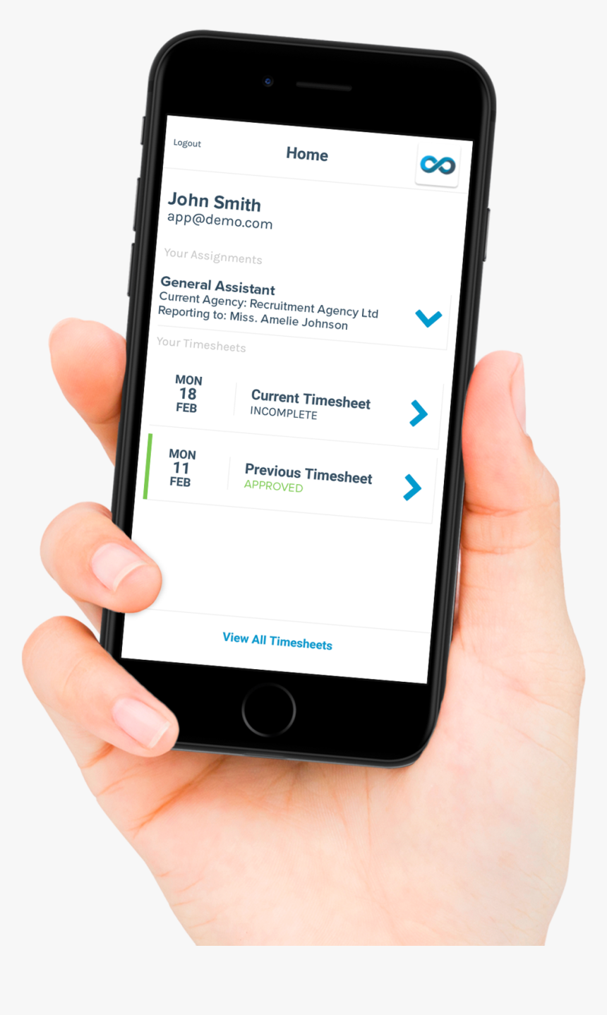 Transparent Phone In Hand Png - Hand Holding Iphone Png, Png Download