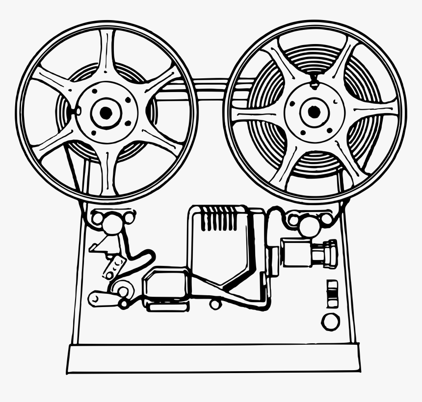 Projector Clip Arts - Film Projector Clipart, HD Png Download