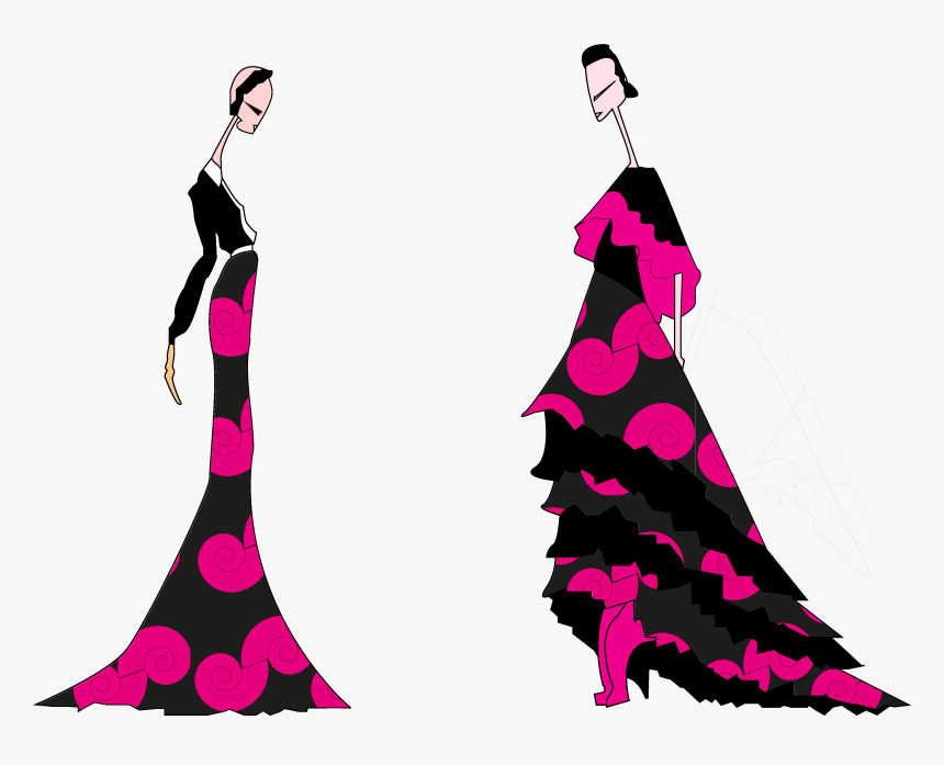 Fashion Figure Pink - Illustration, HD Png Download