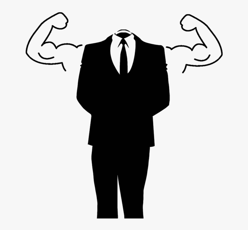 Business, Man, Suit, Anonymous, Strength, Muscles - Believe In Yourself Clipart, HD Png Download