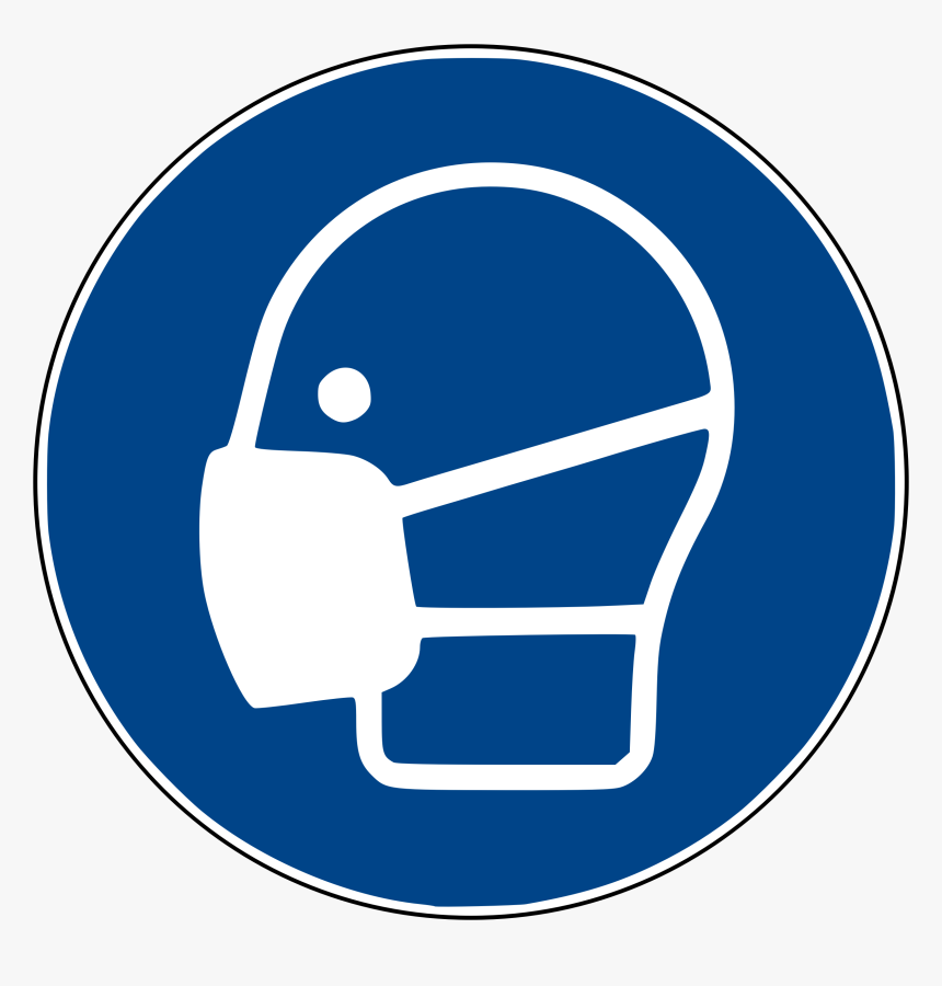 Big Image Png - Dust Mask Safety Sign, Transparent Png