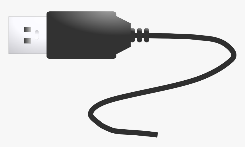 Electrical Clipart Usb Cable - Usb Plug Clipart, HD Png Download