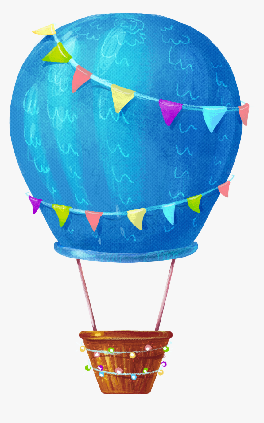 Blue Balloon Png - Balao De Ar Png, Transparent Png