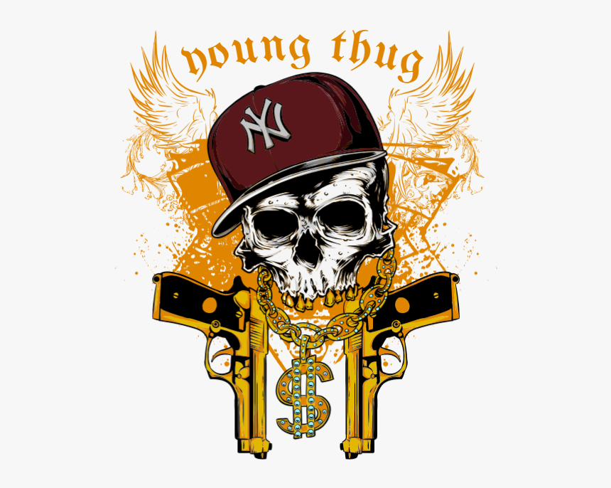 Transparent Young Thug Png - Skull Thug Png Transparent, Png Download