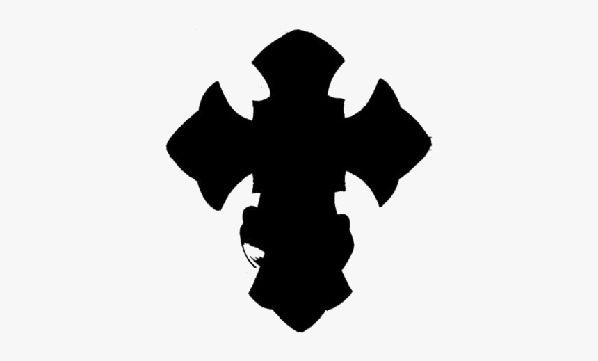 Black Jesus Cross Tattoo Clipart Png - Cross Silhouette Clipart, Transparent Png