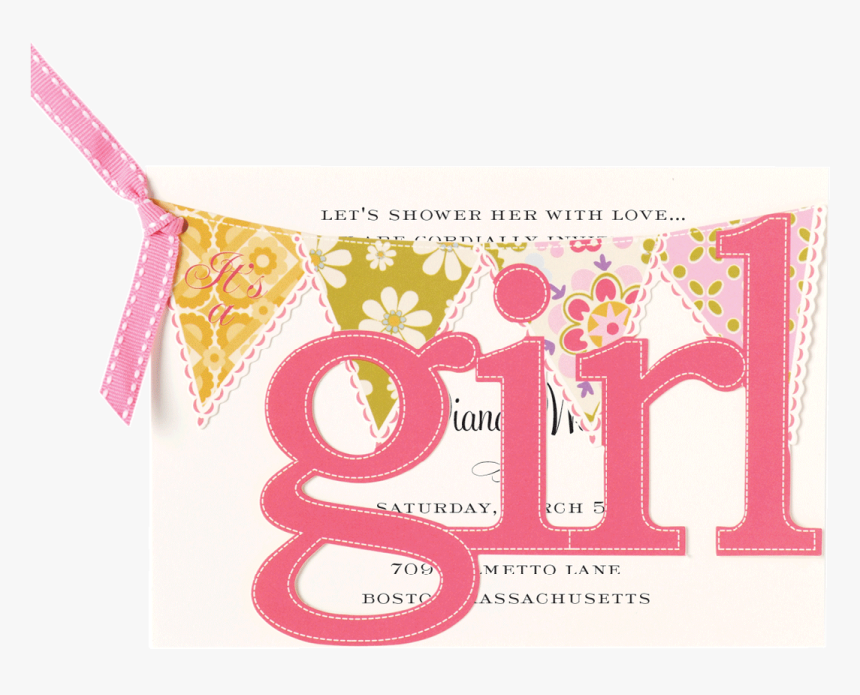 It S A Girl Banner Png, Transparent Png