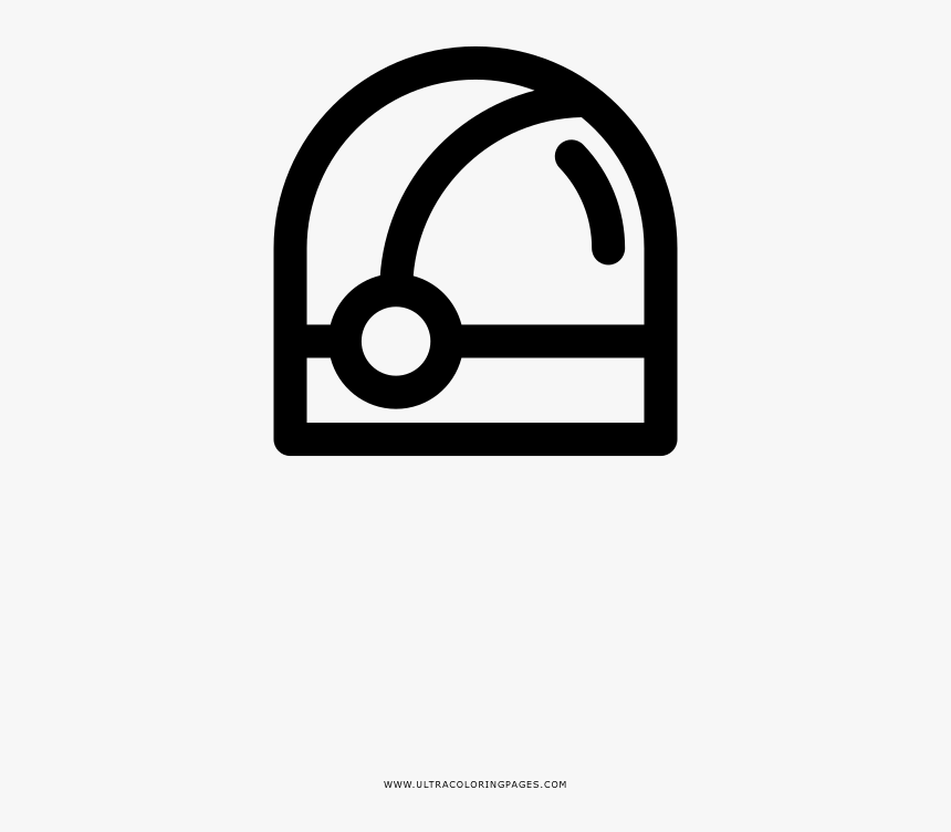 Spaceman Coloring Page - Circle, HD Png Download