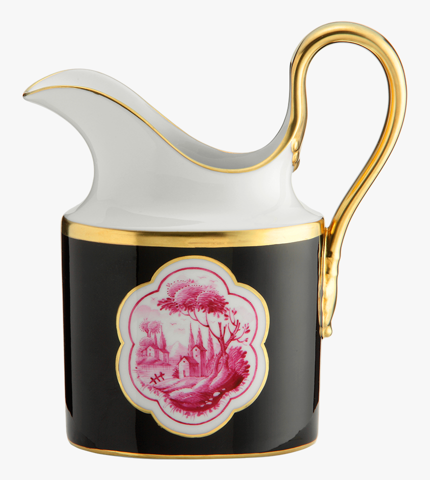 Richard Ginori Cartiglio Nero Milk Jug 8 3/4 Oz, HD Png Download