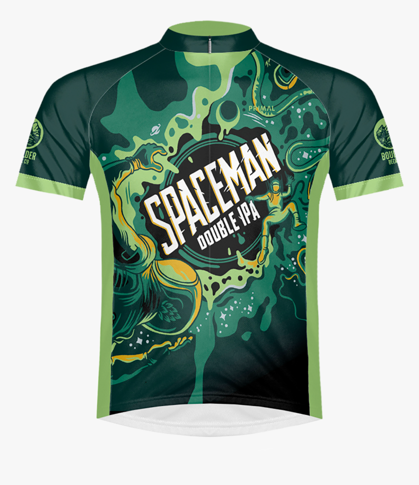 Boulder Beer Spaceman Double Ipa Men S Sport Cut Cycling - Active Shirt, HD Png Download