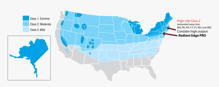 Snowload Classifications For Different Snow And Ice - Map, HD Png Download